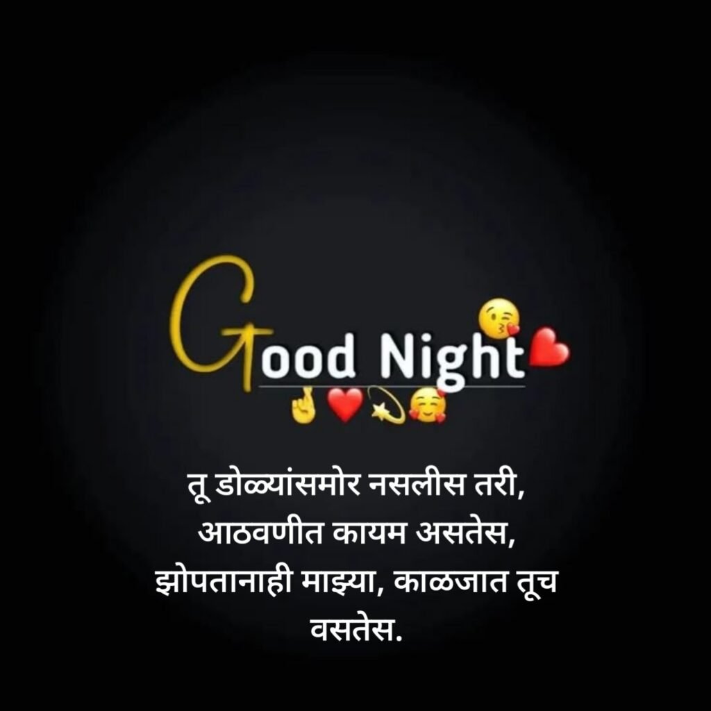 Good Night Wishes in Marathi |शुभ रात्री शुभेच्छा मराठी